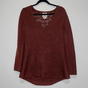 Anthropologie Maroon sweater